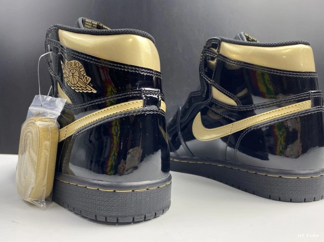 ‘black UrbanStyle 1237 patent gold’ high air 555088- jordan 1 og 0101